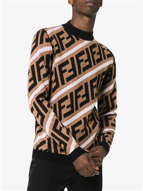 buy fendi logo sweater|fendi jumper men's.